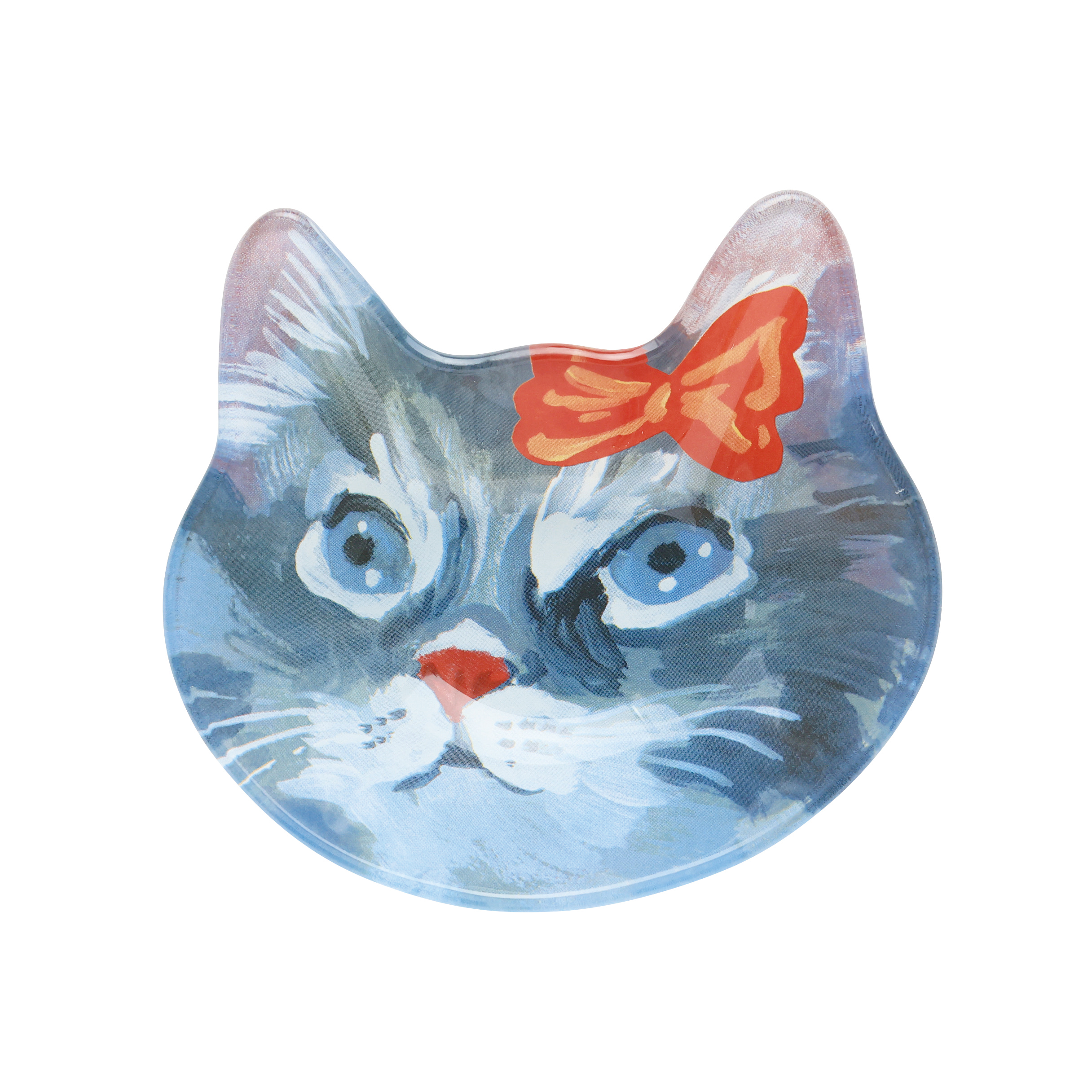 Nathalie Lete Cat face glass plate Maya | 8000000works | エイト